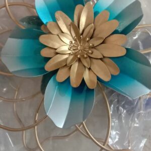 Metallic Golden Plated Flower Decoration Mold 2Pcs