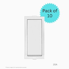 Anchor By Panasonic 6610 White 1 Way Switch Pack Of 10