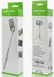 Selfie Stick With Bluetooth Monopod Black