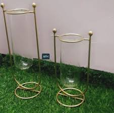 Flower Vases For Bouquet Light Luxury Tube Glass Decoration Centerpiece Table Dec Pack Of 2