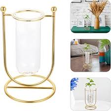 Topobathy 1 Set Metal Metal Stand Dining Table Flower Container For Home Shop Small Pack Of 2