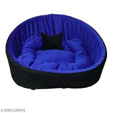 Mountain Beds Sofas For Dog And Cat Black Blue Small Size