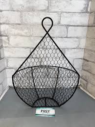 Hanging Display Metal Storage Baskets Wall