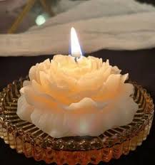 Soy Wax White Flower Floating Candle
