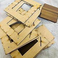 Sage Designer Wall Shelves For Home Decor Wooden Wall Shelf Pack Of 8 Pcs Shelves