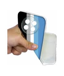 White And Blue Lines Printed Silicon Soft Tpu Back Case Cover For Realme P1 5G