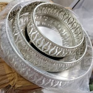 Designer Silver Trays Sizes 6 8 10 Inches