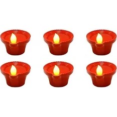 Water Led Sensor Diya 6Pcs Pack Of 2