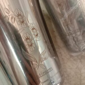 Stainless Steel Floral Printed Glass 3Pcs