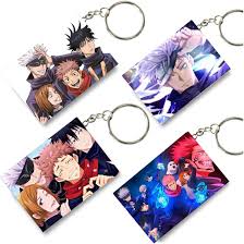 Satoru Gojo Anime Printed Keychain 4 Pcs