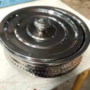 Crest Classic Serve Twin Handi With Lid Stainless Steel