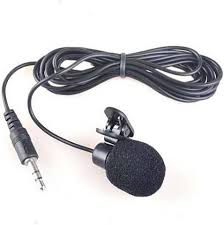 3 Point5Mm Clip Microphone With Round Pouch For Voice Video Recording Camera Microphone