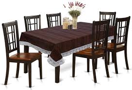 Classy Wooden Color Waterproof Table Cover 4060 Colour Brown