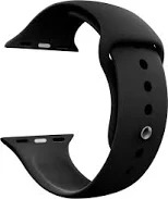Silicone Smart Watch Strap Black