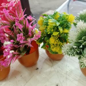 Artificial Plants With Pot Different Types Of Plants For Home Decor 4 Pc