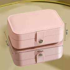Pink Earring Organizer Box Mini Jewellery Box