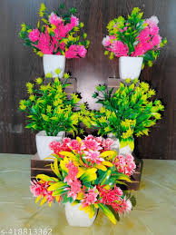 Artificial Flower Pot Set Of 5