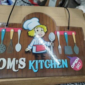 Mom S Kitchen Wall Hanging Sign Wooden Kitchen Decor