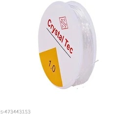 Crystal Tec Elastic String Clear Stretchy Cord For Bracelet Making 1 Point 0 Pack Of 2