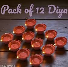 Water Led Sensor Diyas 12 Pcs