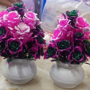 Artificial Flowers Pot For Home Decoration Pack Of 2