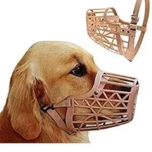 Empire Pet Muzzles Portable Plastic No Bite Dog Mask Cage Mouth Mesh Xxs