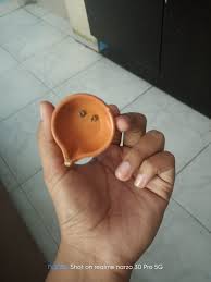 Slyka Water Sensor Diya Set Party Room Decor Plastic Table Diya Set Height 2 Point 5 Inch