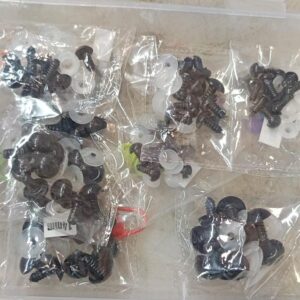 100Pcs Safety Eyes For Crochet 6Mm 8Mm 9Mm 10Mm 12Mm Stuffed Crochet Eyes Washers