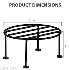 Black Color Flower Pot Stand