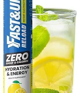 Fast Up Reload Zero Sugar Lime Lemon Flavour 25 Effervescent Tablets