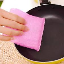 Plastic Scrub Pads Kitchen Scrubber Dish Utensils Tiles Cleaning Pack Of 2