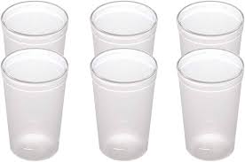 Polycarbonate Regular Water Dining Table Home Kitchen Party Restaurant 300 Ml Set Of 8 Transparent