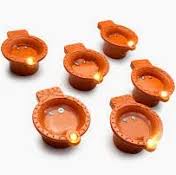 Led Water Sensor Diya Pack Of 12 Decor Door Outdoor Water Sensor Diye