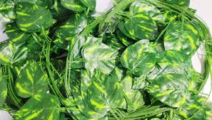 Decor Artificial Money Plant Garlands Leaves Wall Hanging