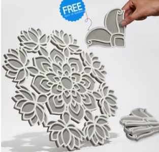 Island Rangoli Nity 16 Inches Crochet Series Floatable Rangoli