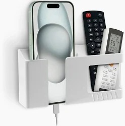 Multi Purpose Wall Mounted Mobile Holder White