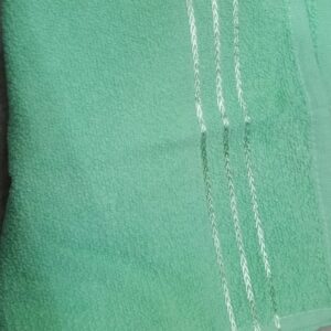 Green Color Hand Towel Set Of 2 Pcs
