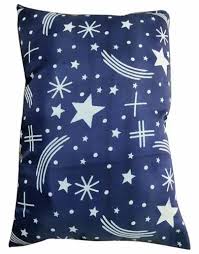 Blue Cotton Pillow Shape Rectangular 17X4 Inch