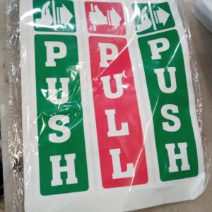 Sm Prints Push Pull Stickers For Glass Door