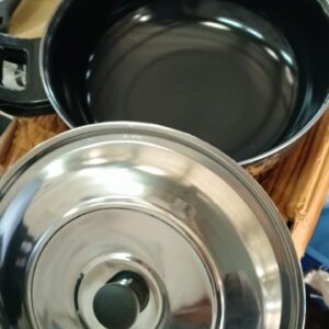 Kadai With Stainless Steel Lid 26Cm Diameter 3Point5L Capacity Pan Non Stick Naturally Induction