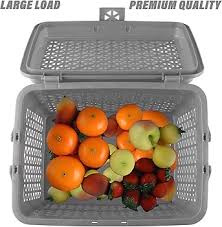 Kuber Industries Picnic Basket With Lid And Handle