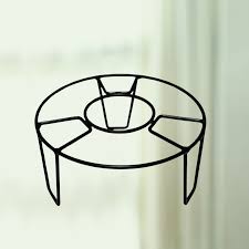 Black Colour Round Pot Stand