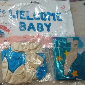 Welcome Baby Balloons For Decoration 11 Pcs Color Multi