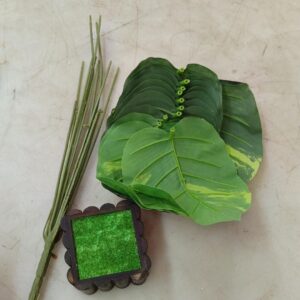 Artificial Fake Trees Money Plant Palm Plant 12 Leeves