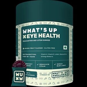 Whats Up Wellness Eye Care Gummies Mixed Fruit Flavour 30 Pcs
