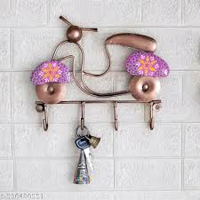 Metal Key Hanger Scooter Wall Hanging