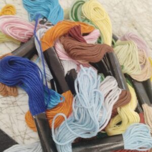 25 Multicolor Cotton Threads For Embroidery