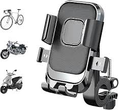 Universal Mobile Holder For Bikes With One Click Locking Phone Holder 360 Rotation Phone