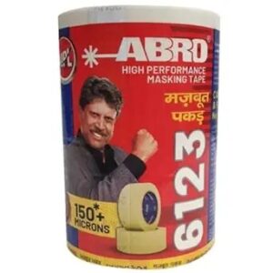 Abro 6123 Premium Masking Tape 1 Inch Width 40 Meter Length Pack Of 6