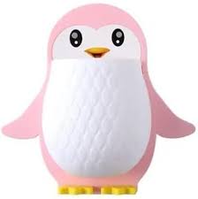 Pink Toothbrush Holder Penguin Wall Mounted Storage Rack